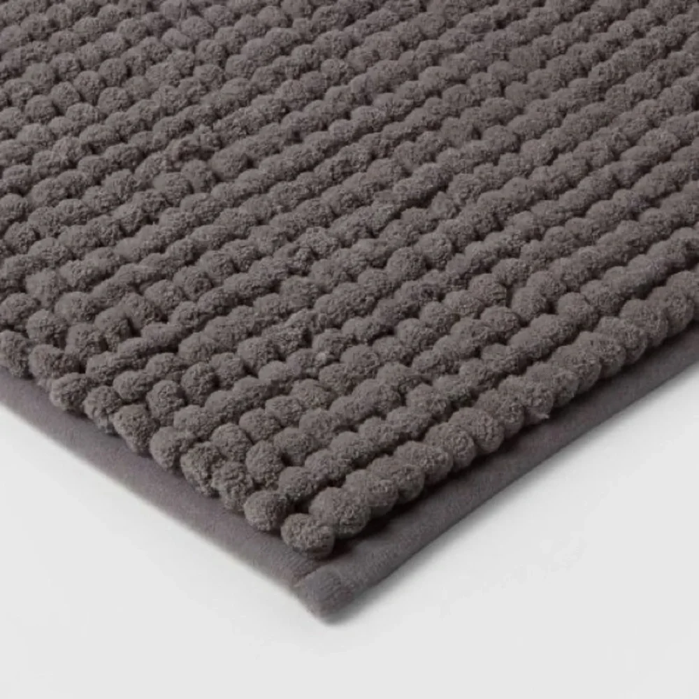 Gray Memory Foam Bath Mat